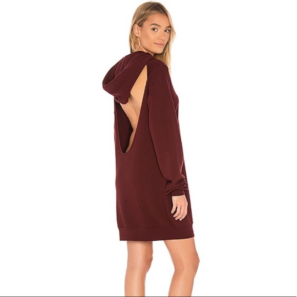 Milan Backless Hoodie Dress 